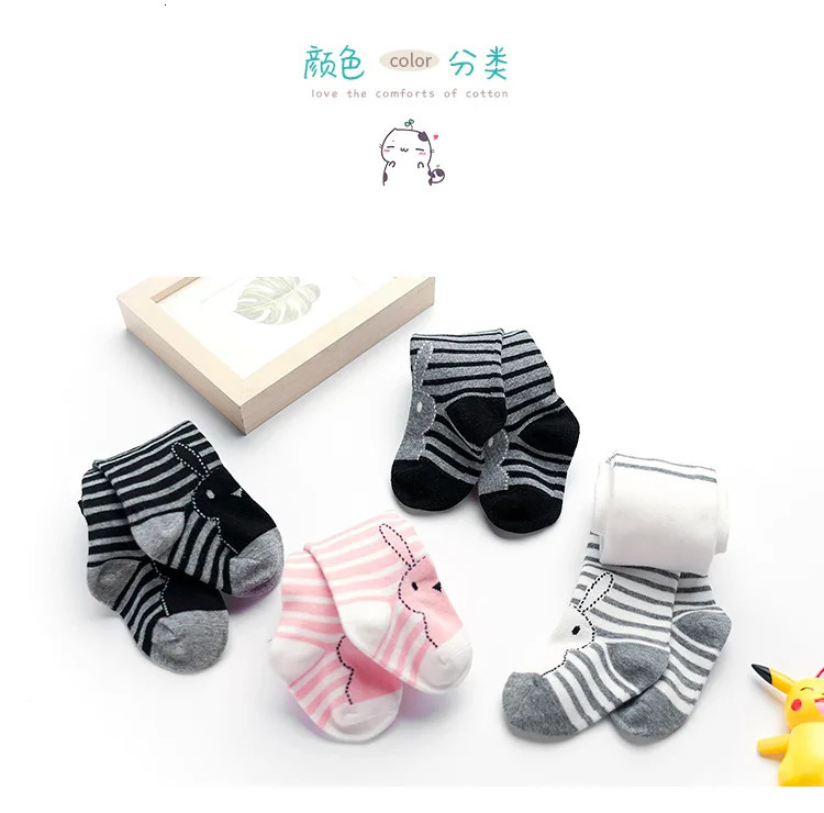 Kids Socks Girl Winter Bowknot Tights Cotton Baby Pantyhose spring autumn rabbit baby socks pantyhose childrens pants Leg Warmers 231013