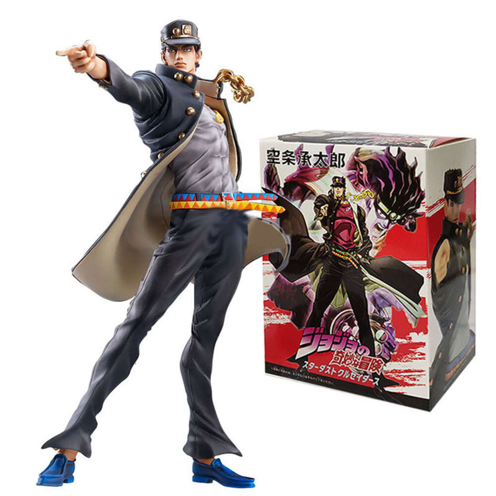 Mascot Costumes 16cm Anime Jojo's Bizarre Adventure Jotaro Kujo Action Figure Pvc Collection Model Doll Ornaments Toys Festive Days Gifts