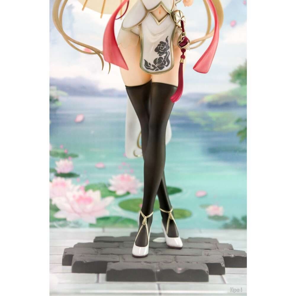 Mascot Costumes 28cm Anime Figure Honkai Impact 3 Rita Rossweisse Huanxisha Sexy Cheongsam Standding Model Dolls Toy Gift Collect Pvc Material