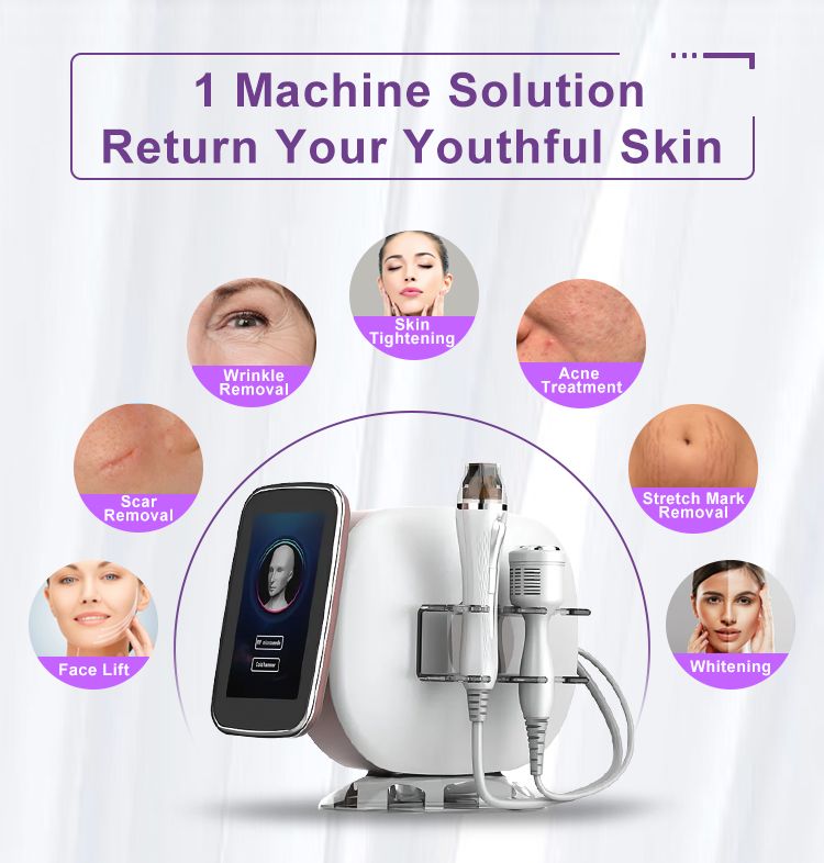 Latest Fractional Rf Wrinkle Remover Device Face Lifting Machine Rf Microneedling Machine Skin Tightening Elimina Las Estrias Beauty 2 IN 1 Machine