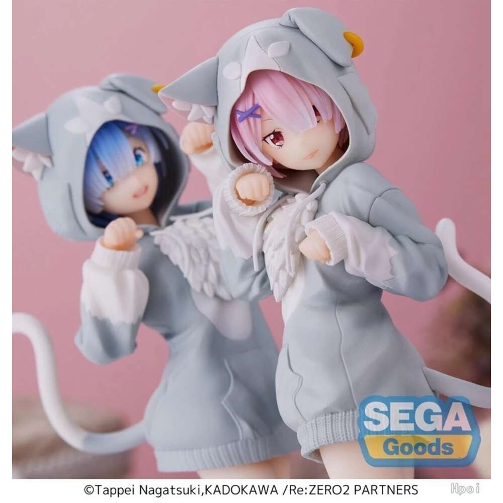 Mascot Costumes 20cm Re: Zero-starting Life in Another World Anime Figure Emilia Rem Ram Puck Starting Action Figures Collection Model Doll Toys
