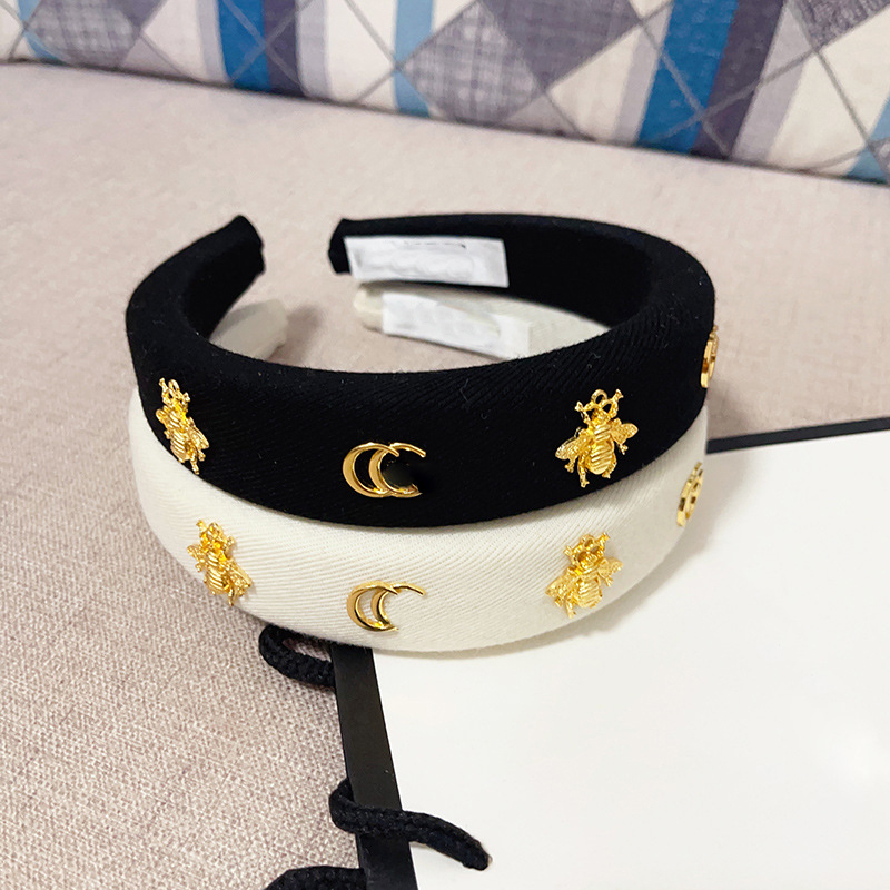 Bee Designer Bandeaux Tricotés Femme Fille Lettre Élastique Tour de Tête Accessoire Cheveux Haute Qualité