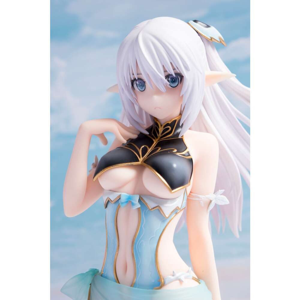 Mascot Costumes 18cm Eworld Anime Figure Light Blade Heroine Alina Blue Swimsuit Edition Princess Sexy Model Dolls Toy Gift Pvc Material