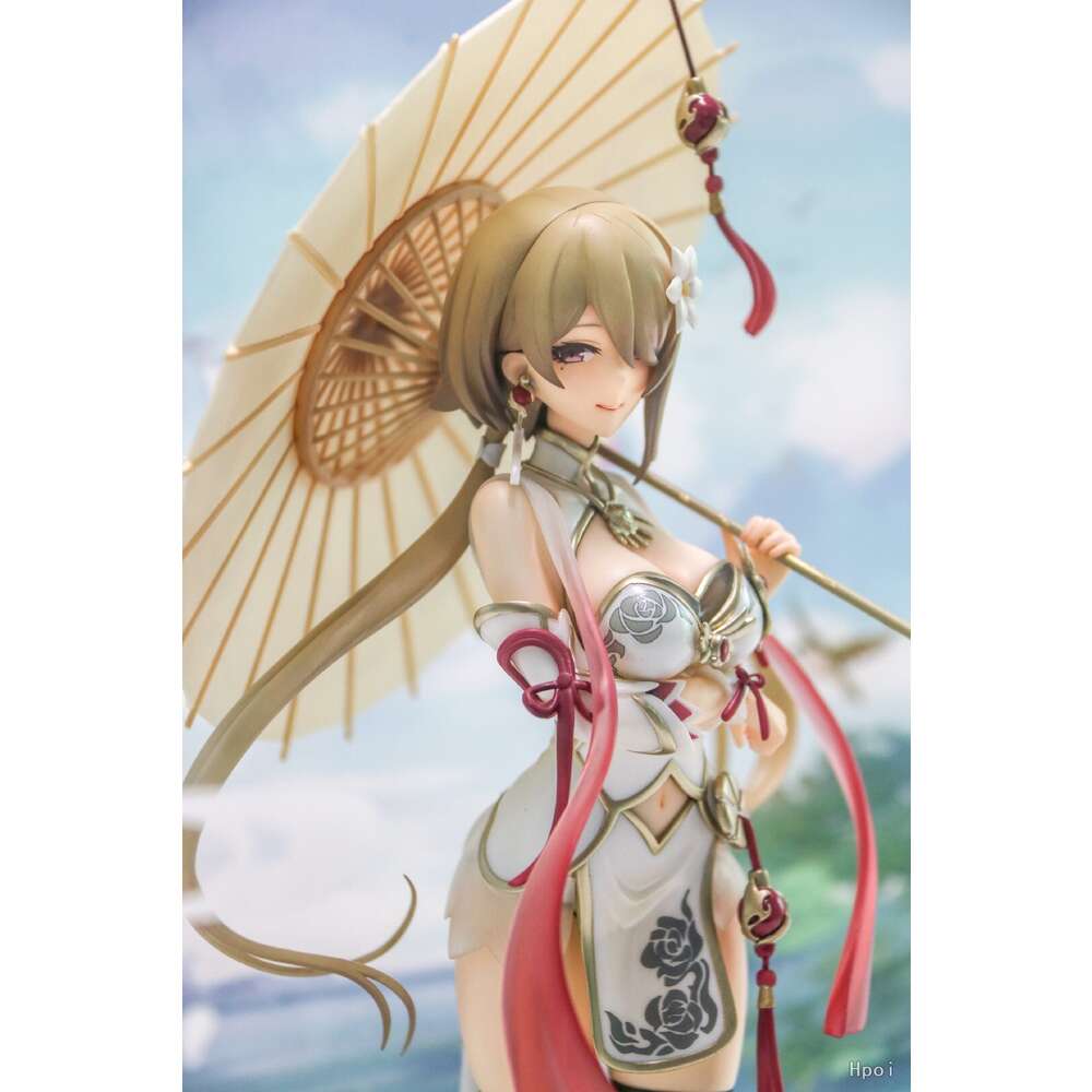 Mascot Costumes 28cm Anime Figure Honkai Impact 3 Rita Rossweisse Huanxisha Sexy Cheongsam Standding Model Dolls Toy Gift Collect Pvc Material