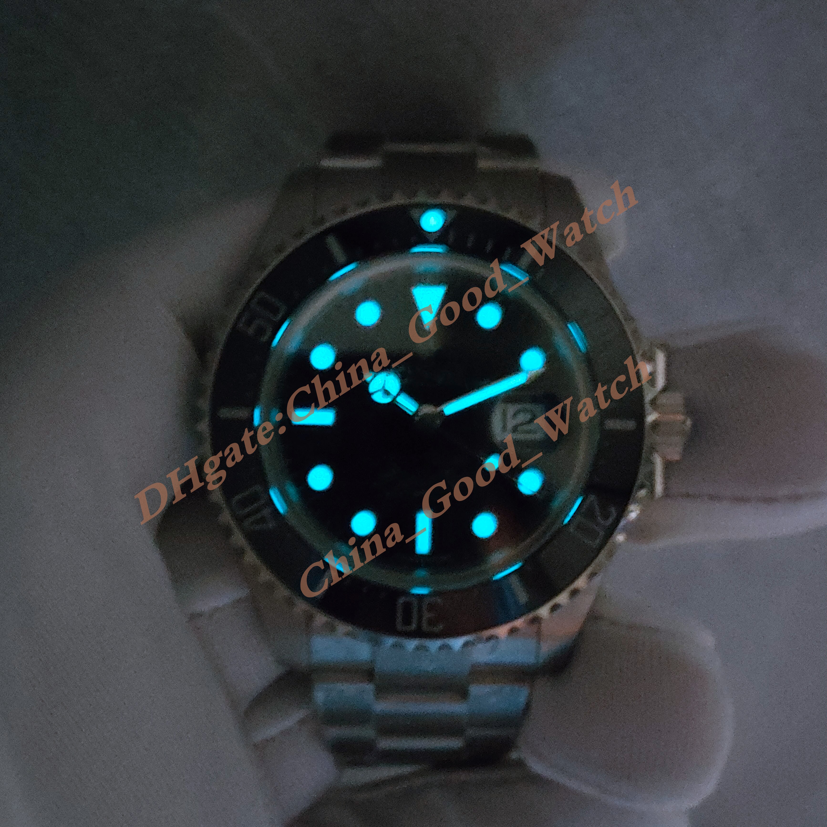 43MM BP Factory Maker 126600 Watch Automatic Movement Black Dial Stainless Steel Case Strap Ceramic Bezle 126660 126603 Luminous Sapphire Mens Watches