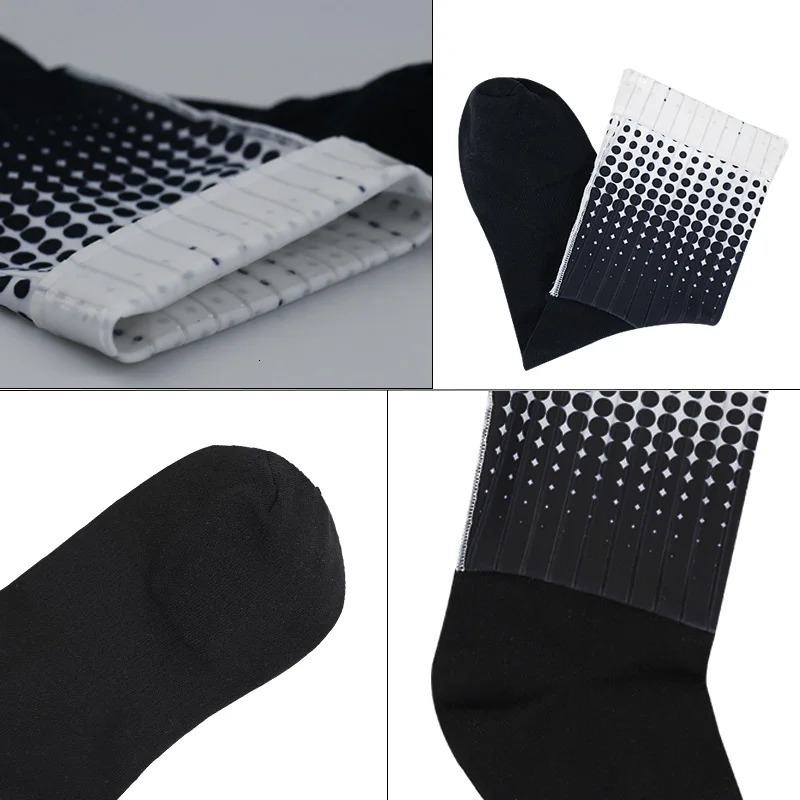 Sports Socks Style Polka Dot Summer Cycling Nonslip Silicone Pro Outdoor Racing Bike Calcetines Ciclismo 231012