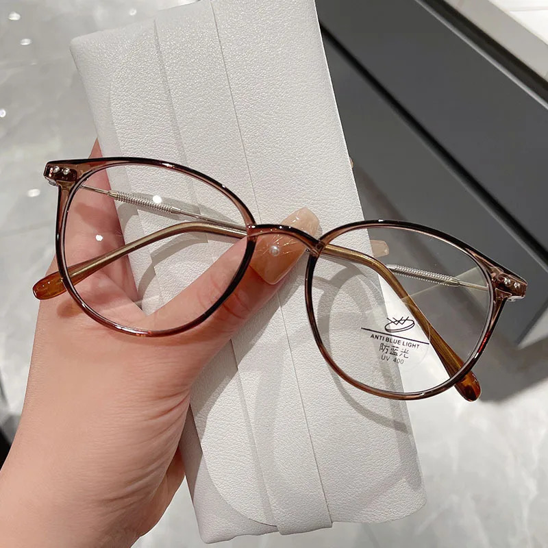 Reading Glasses Reading Glasses Female Anti-blue Light High-definition Fashion Glasses Anti-fatigue Men and Women High-end Hyperopia Glasses 231012