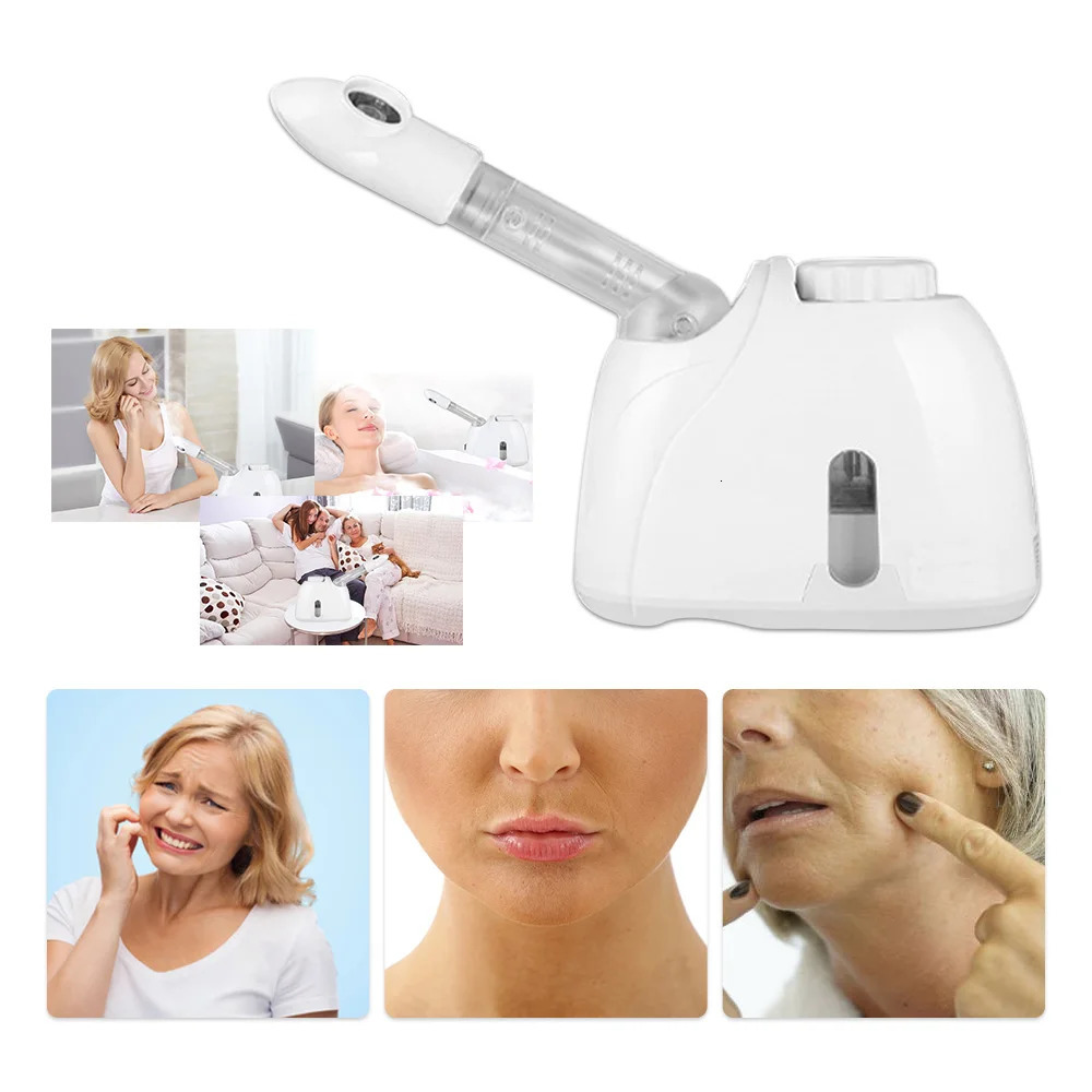 Steamer Ozone Steamer Face Vaporizer Sprayer Skin Care Gentle and Deap Cleaning Face Steamer Electric Spa Face Steamer Whitening 231012