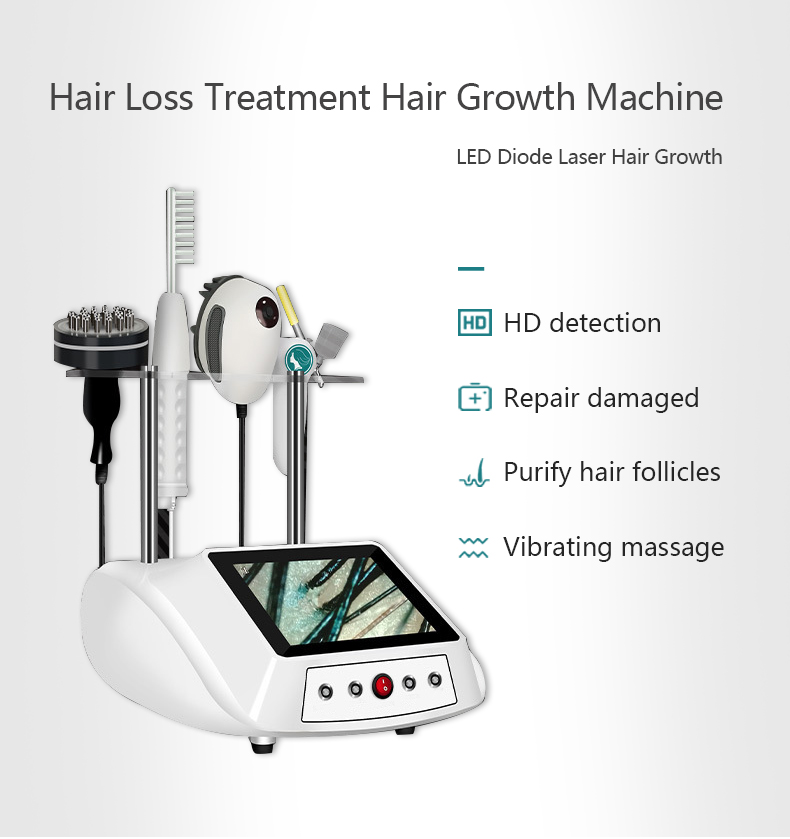 5 In 1 Hair Growth Machine Scalp Massage Devices Hair Loss Treatment Machine Led Growth Repair Root And Promote Hair Growth