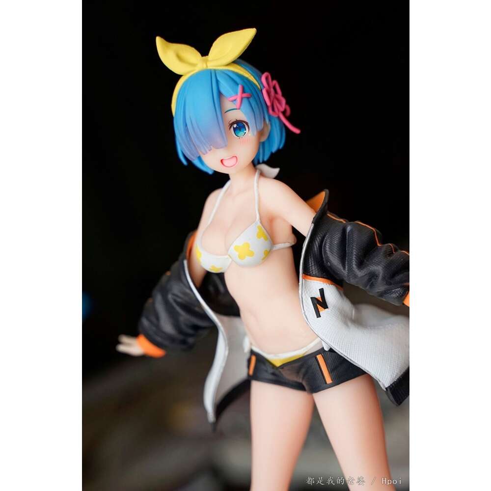 Mascot Costumes 23cm Re: Zero - Starting Life in Another World Anime Figure Rem Ram Action Figure Swimwear Sportswear Bikini Dress Up Model Toys