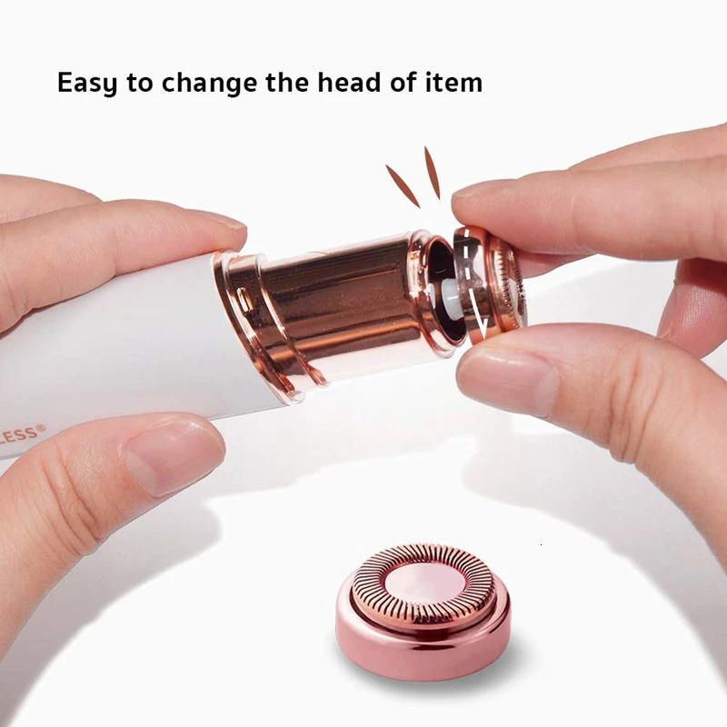 Epilator Lady Epilator Face Hair Removal Lipstick Shaver Electric for Eyebrow Full Body Trimmer Women's Painless Hair Remover Mini Shaver 231013
