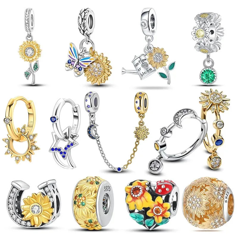 Charms 925 Sterling Silver Charm Fit Bracelet Bead Charms Silver 925 Original for Jewelry Making Gift 231012