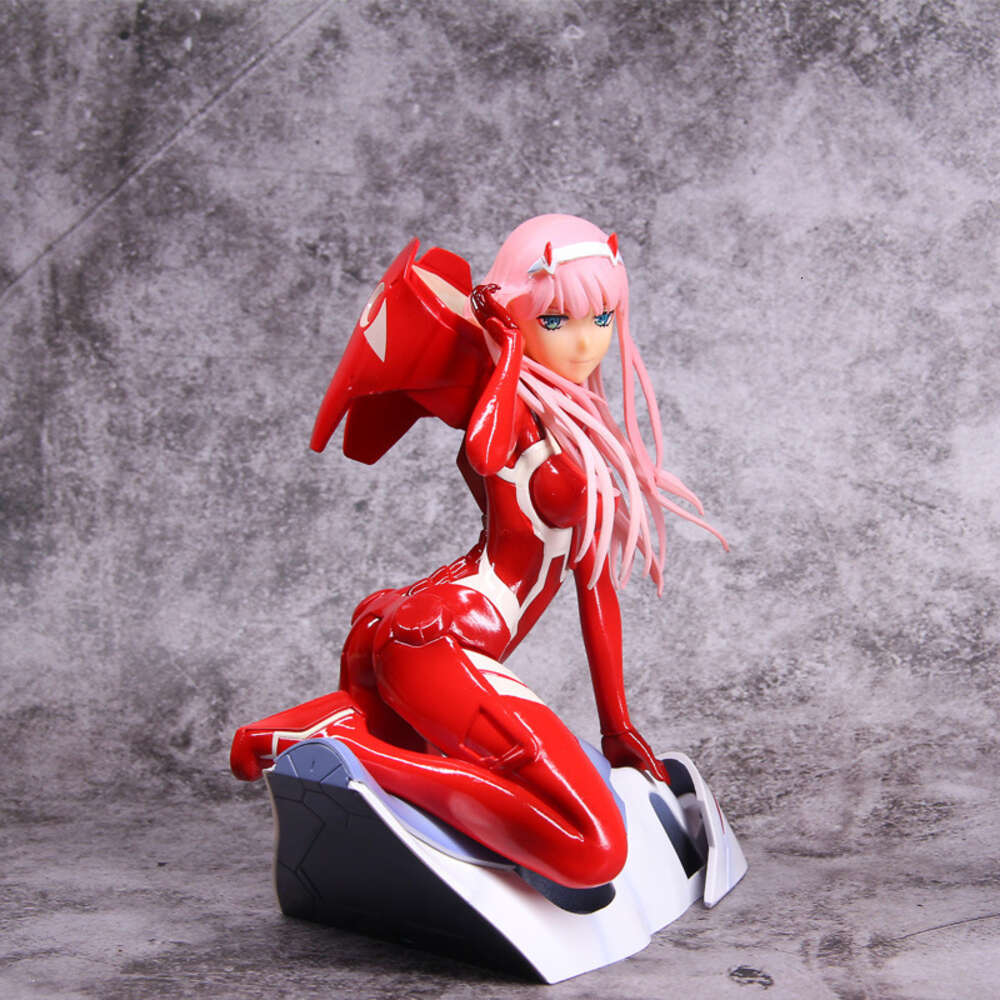 Mascot Costumes 15cm Darling in the Franxx Anime Figure Driving Suit Zero Two 02 Action Figure Pvc Collectible Model Doll Classic Ornaments Toys