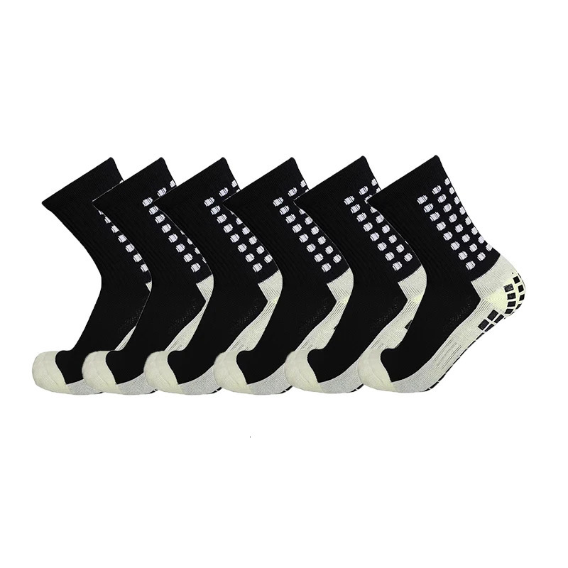 Sports Socks 6PairsLot UGUPGRADE Anti Slip Soccer Cotton Football Men Grip calcetas antideslizantes de futbol 231012