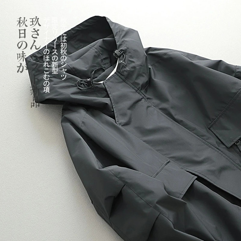 Men's Jackets Windbreak Men Women Autumn Japanese Haruku Vintage Fashion Hoodie Loose Male Coat Bomber Outdoor Jacket Clothing 231012