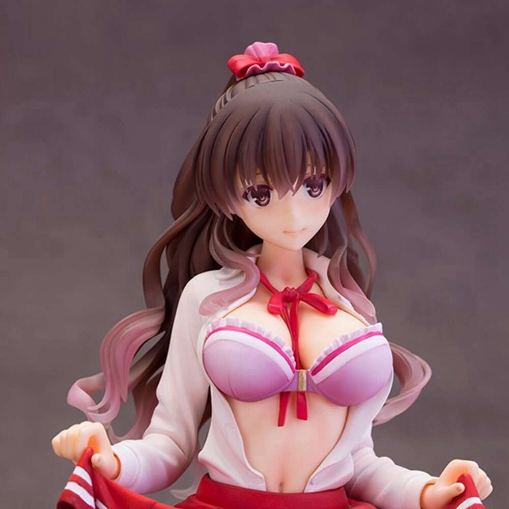 Mascot Costumes 18cm Animefigure Megumi Kato How to Raise A Boring Girlfriend Model Dolls Sexy Pink School Uniform Stand Toy Gift Pvc Material