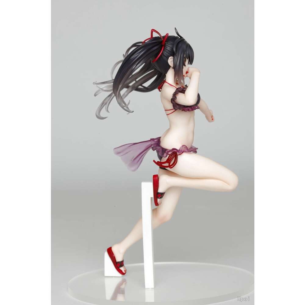 Mascot Costumes 21cm Date A Live Tokisaki Kurumi Anime Figure Sexy Swimsuit Girl Pvc Aldult Action Figure Desktopdecoration Collection Model Toy