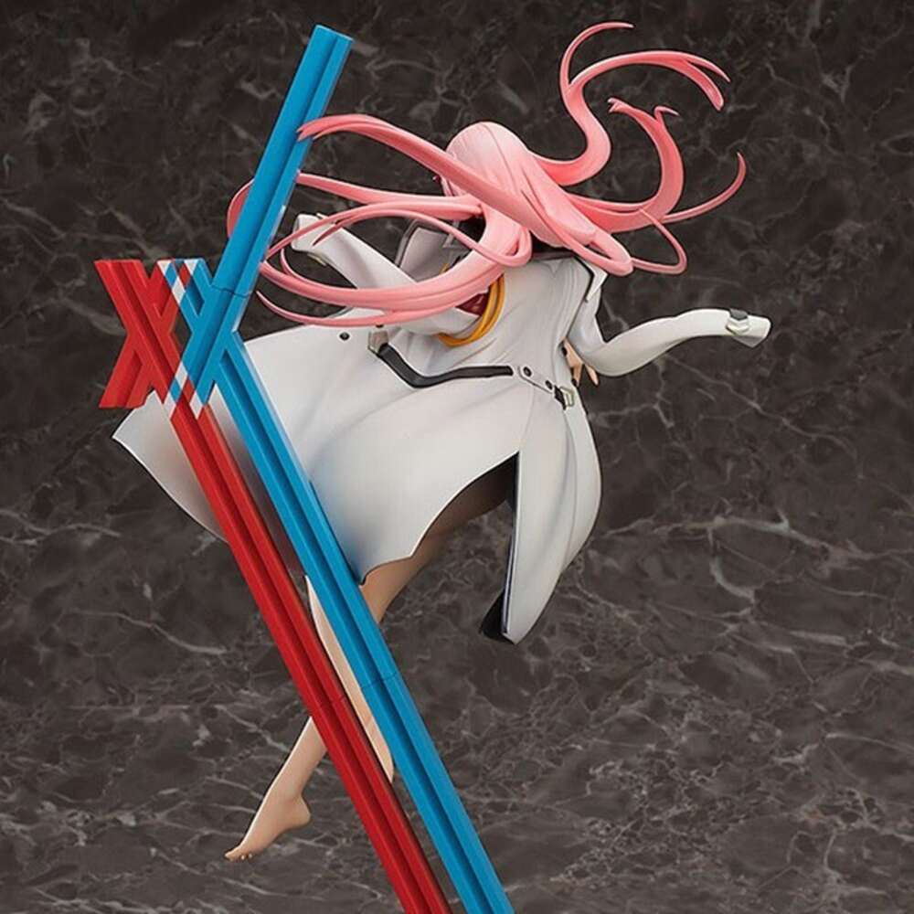 Mascot Costumes 34cm Darling in the Franxx Anime Figure 1/7 Scale Zero Two Action Figure Pvc Zero Two Figurine Adult Collection Model Toys