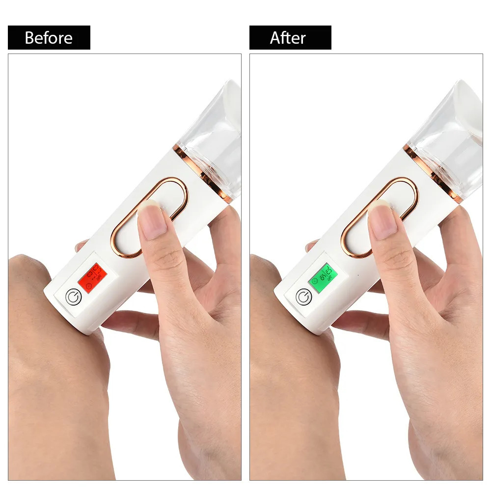Steamer Nano Mist Sprayer Face Steamer USB Humidifier Rechargeable Nebulizer Skin Care Tool Beauty Instruments 231012
