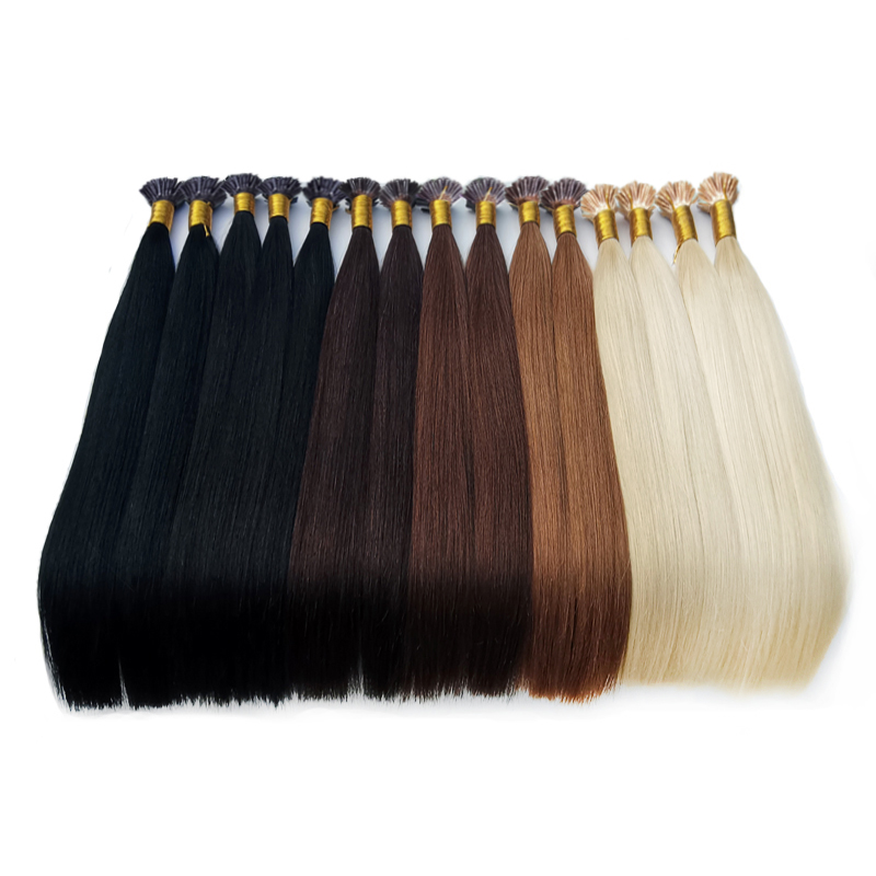 Blonde Pre bonded Hair Extensions Remy Human Hair Cold Fusion Stick Tip Hair Extensions Natural Black Brown Mixed Blonde Color 16 18 20 22 24 26inch 1