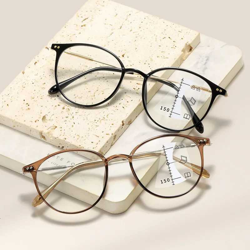 Reading Glasses Reading Glasses Female Anti-blue Light High-definition Fashion Glasses Anti-fatigue Men and Women High-end Hyperopia Glasses 231012
