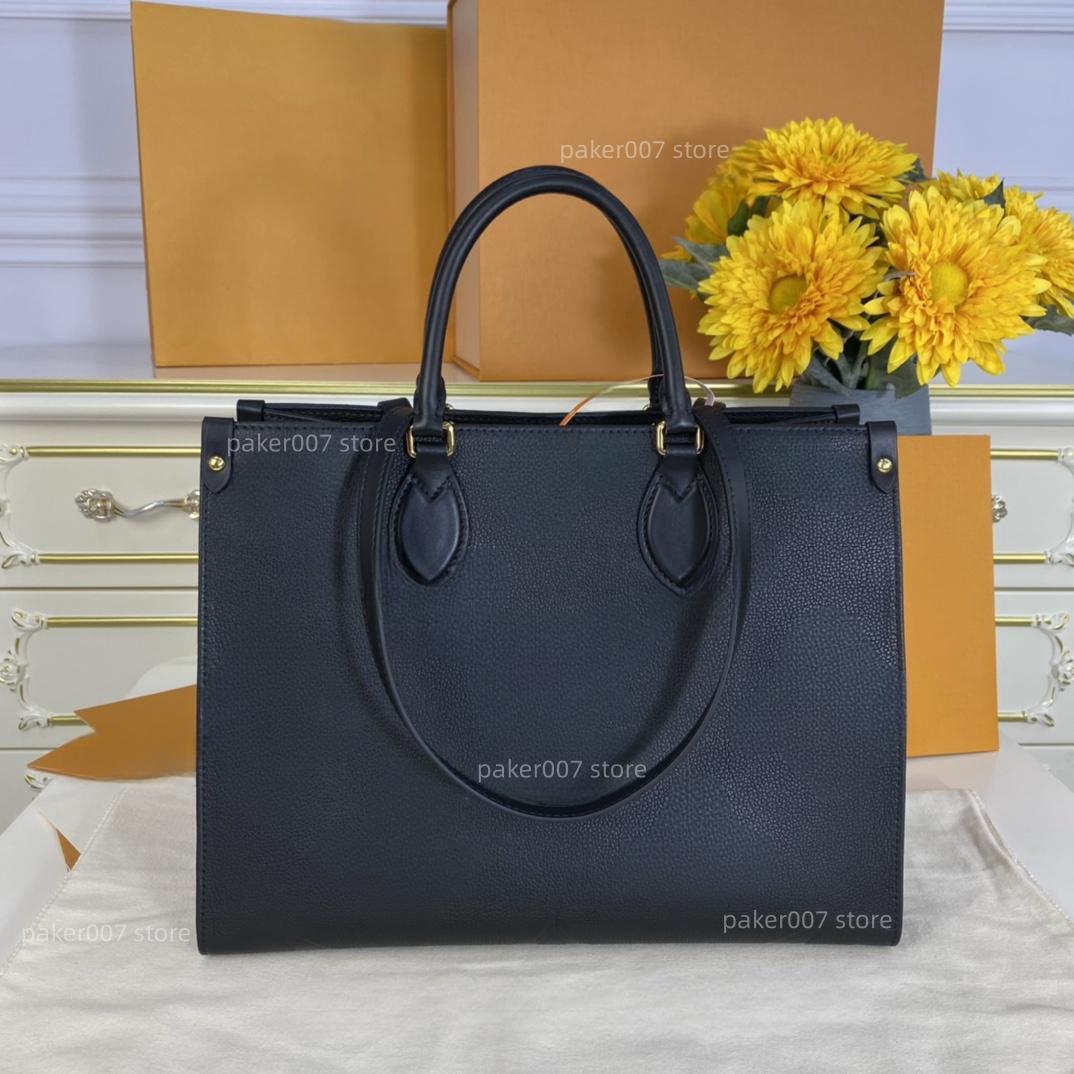 Fashion Bag Women Design Original Quality Bags Luxury Genuine Leather Middle-sized Bag MM size Embossing Shoppingbag Shoulderbag Handbag 45595