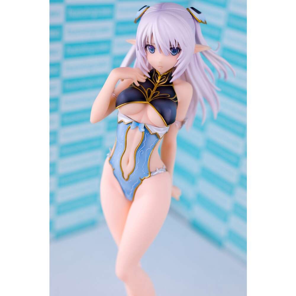 Mascot Costumes 18cm Eworld Anime Figure Light Blade Heroine Alina Blue Swimsuit Edition Princess Sexy Model Dolls Toy Gift Pvc Material
