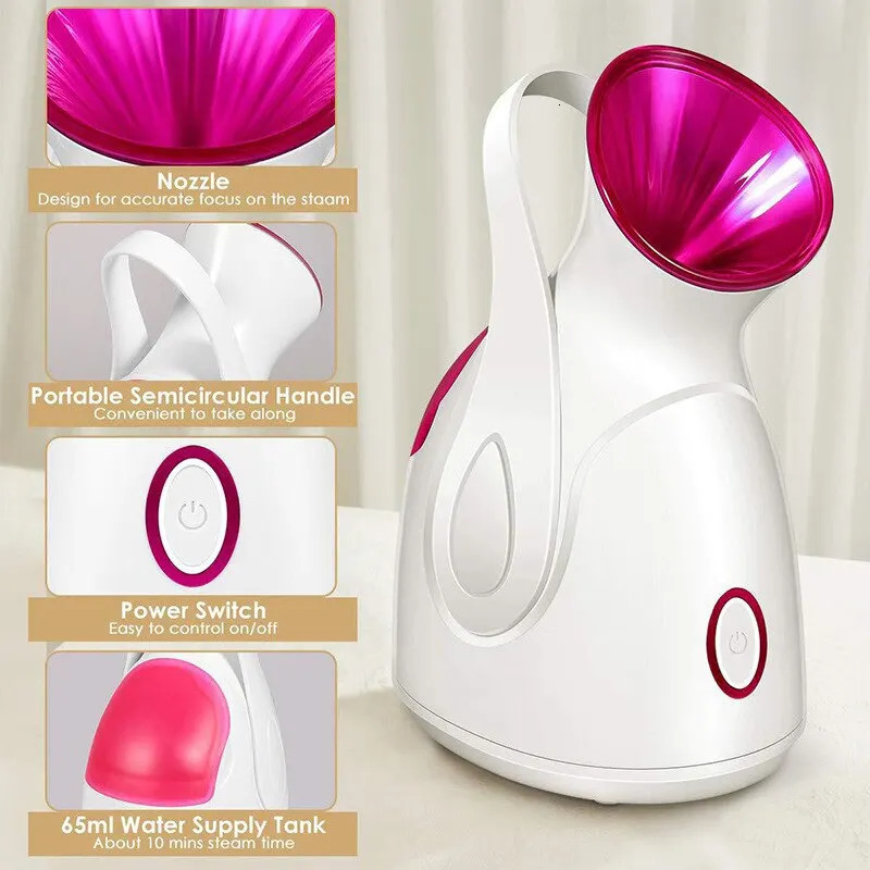 Steamer Electric Woman Beauty Steamer Machine 280ml Household Skin Care Electric Deeply Cleaning SPA Face Sprayer Cleaner 231012
