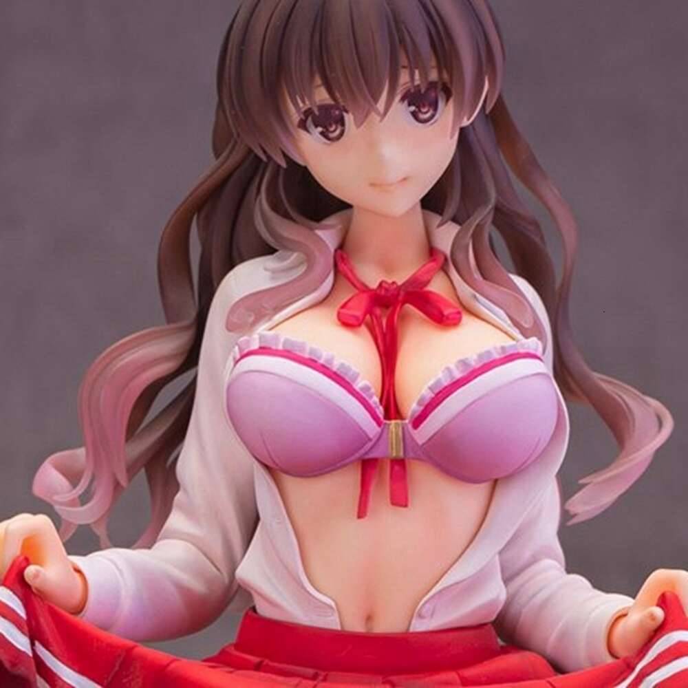 Mascot Costumes 18cm Animefigure Megumi Kato How to Raise A Boring Girlfriend Model Dolls Sexy Pink School Uniform Stand Toy Gift Pvc Material