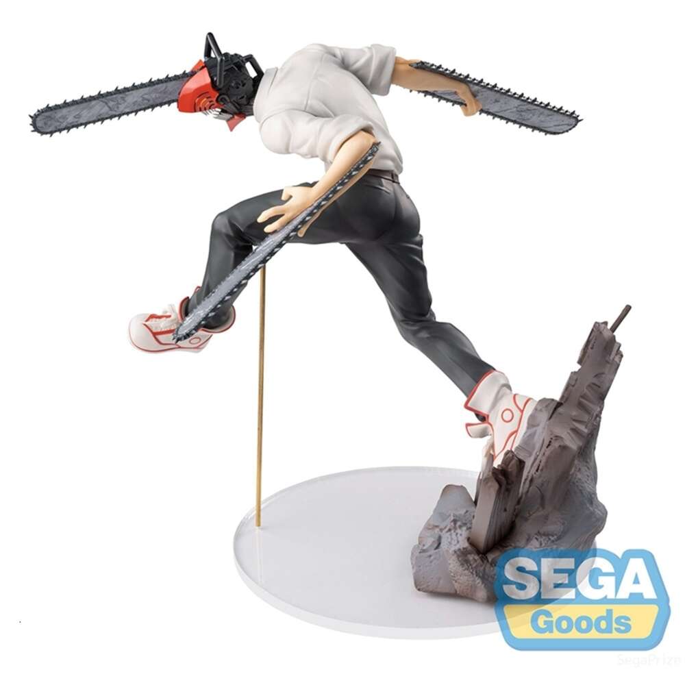 Mascot Costumes 19cm Chainsaw Man Anime Figure Denji Pochita Power Action Figure Chainsaw Man Figurine Adult Collectible Model Doll Toy Gift