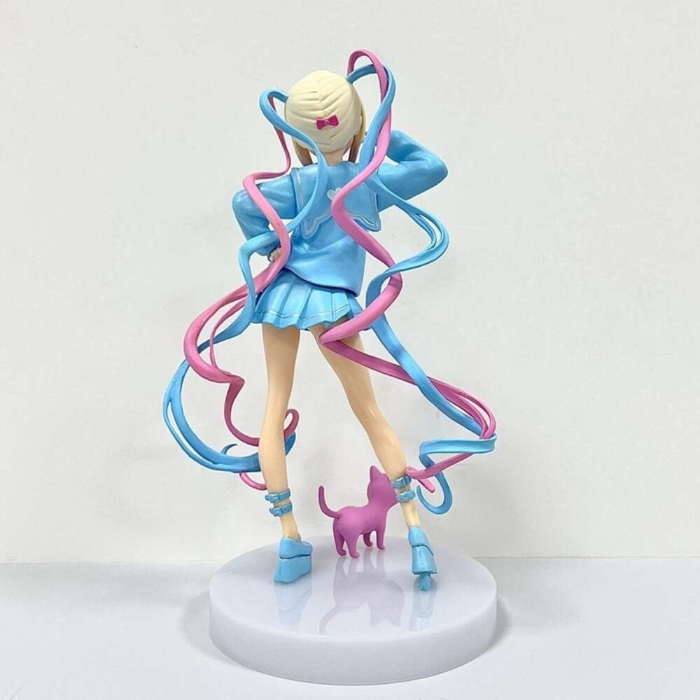 Mascot Costumes 17cm Needy Girl Overdose Anime Figure Pop Up Parade Kangel Action Figures Virtual Uploader Pvc Collection Model Ornaments Toys
