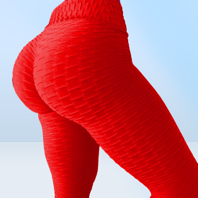 Sexy Skinny Sport Yoga Pants Tight High Waist Gym BuScrunch Leggings Women Pink Running Sport wear Athletic Fitness Clothing