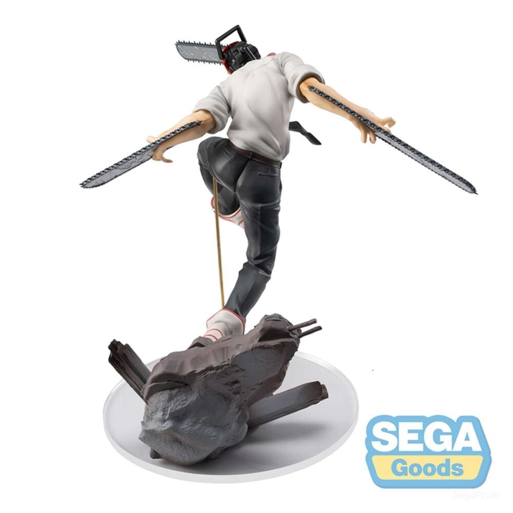 Mascot Costumes 19cm Chainsaw Man Anime Figure Denji Pochita Power Action Figure Chainsaw Man Figurine Adult Collectible Model Doll Toy Gift