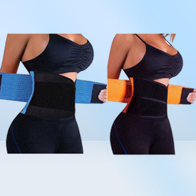Fast Ship Women And Men Adjustable Elstiac Waist Support Belt Neoprene Faja Lumbar Back Sweat Belt Fitness Belt Waist Trainer FY80