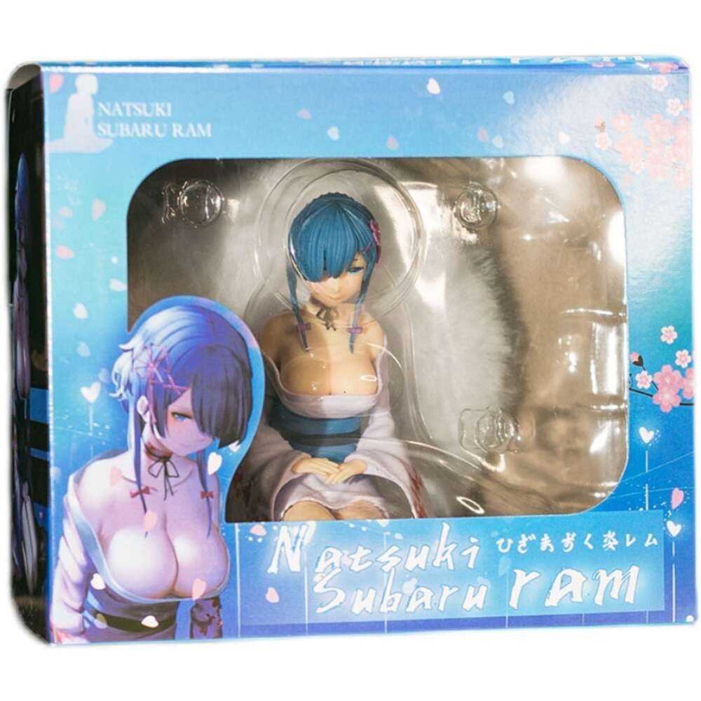 Mascot Costumes 13cm Anime Figure Re:life in A Different World From Zero Rem Sexy White Bathrobe Model Dolls Toy Gift Collect Pvc Material