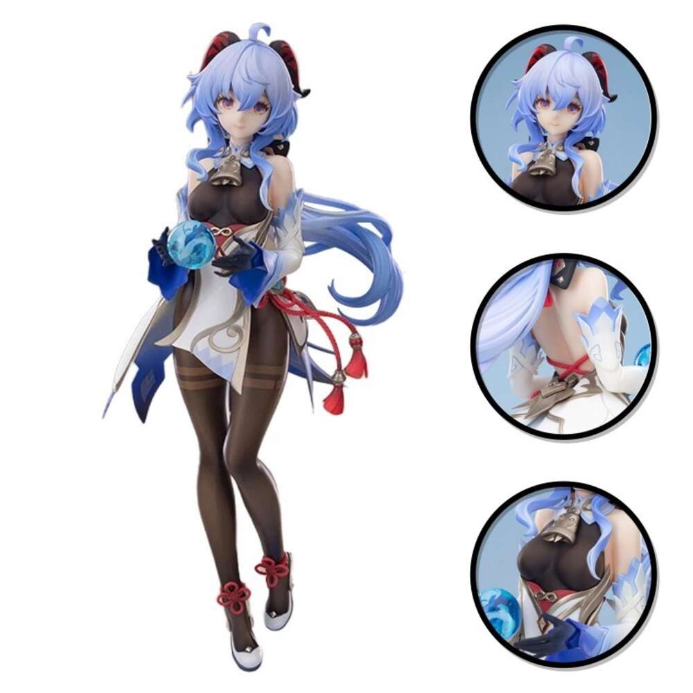 Mascot Costumes 22cm Ganyu Genshin Impact Anime Figure Kamisato Ayaka/ganyu Plenilune Gaze Action Figure Yae Miko/paimon/klee Figurine Doll Toys
