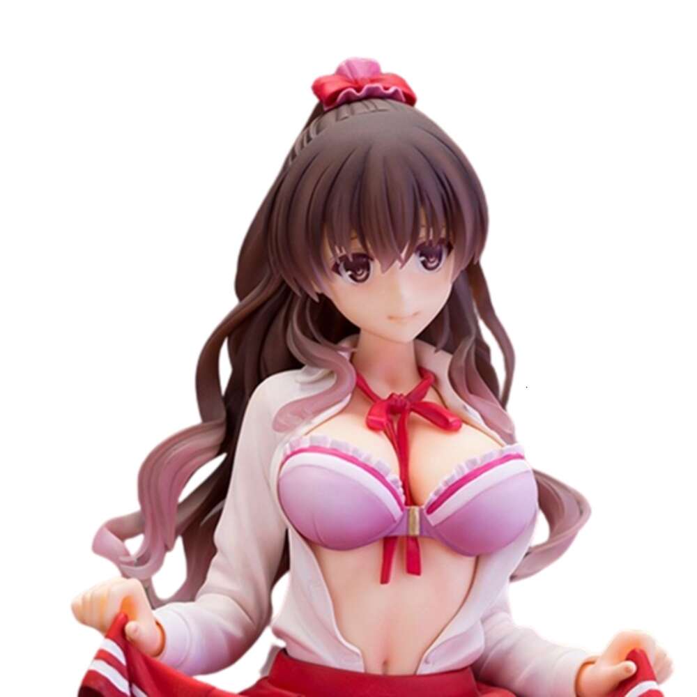 Mascot Costumes 18cm Animefigure Megumi Kato How to Raise A Boring Girlfriend Model Dolls Sexy Pink School Uniform Stand Toy Gift Pvc Material