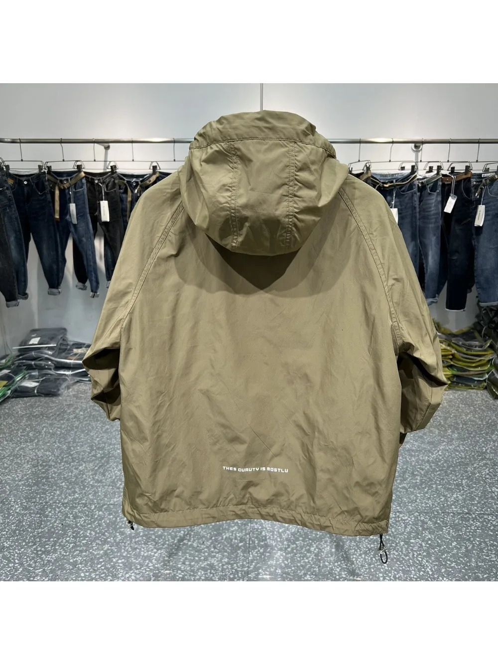 Men's Trench Coats Autumn Cargo Big Hood Hooded Top Zipper Pocket Cover Storm Jacket Wearresistant Waterproof Casual Loose Coat 231012