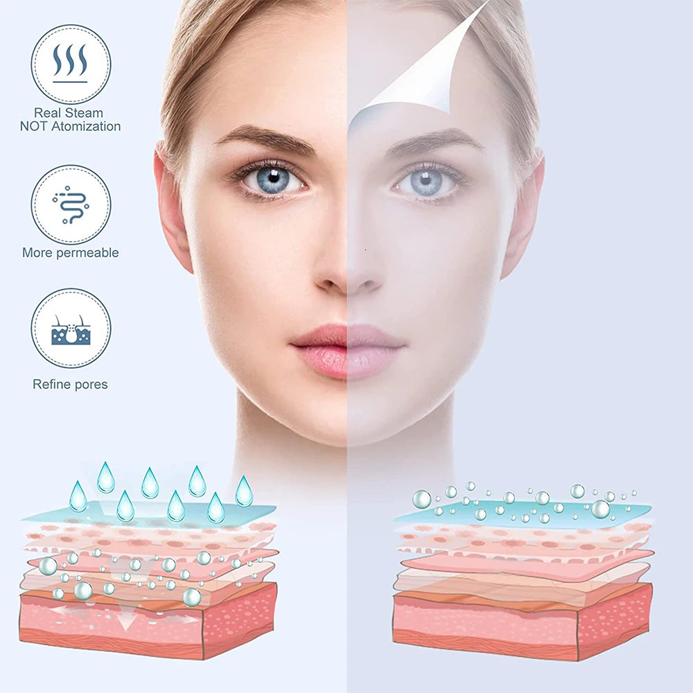 Steamer Face Steamer Mist Sprayer aging Wrinkle Spray Warm Mist Humidifier For Face Sauna SPA Beauty 231012