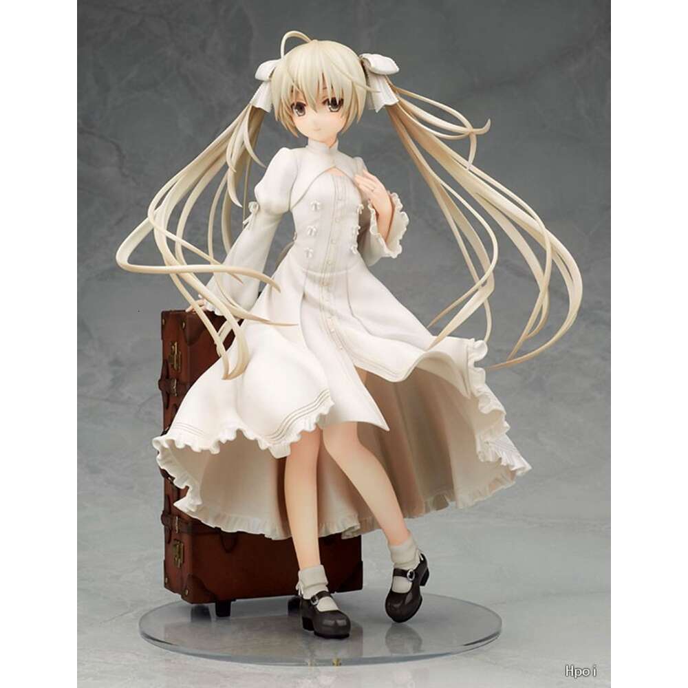 Mascot Costumes 24cm Anime Cute Figure Kasugano Sora Where We Are Least Alone White Dress Standding Pose Model Dolls Toy Gift Boxed Collect Pvc