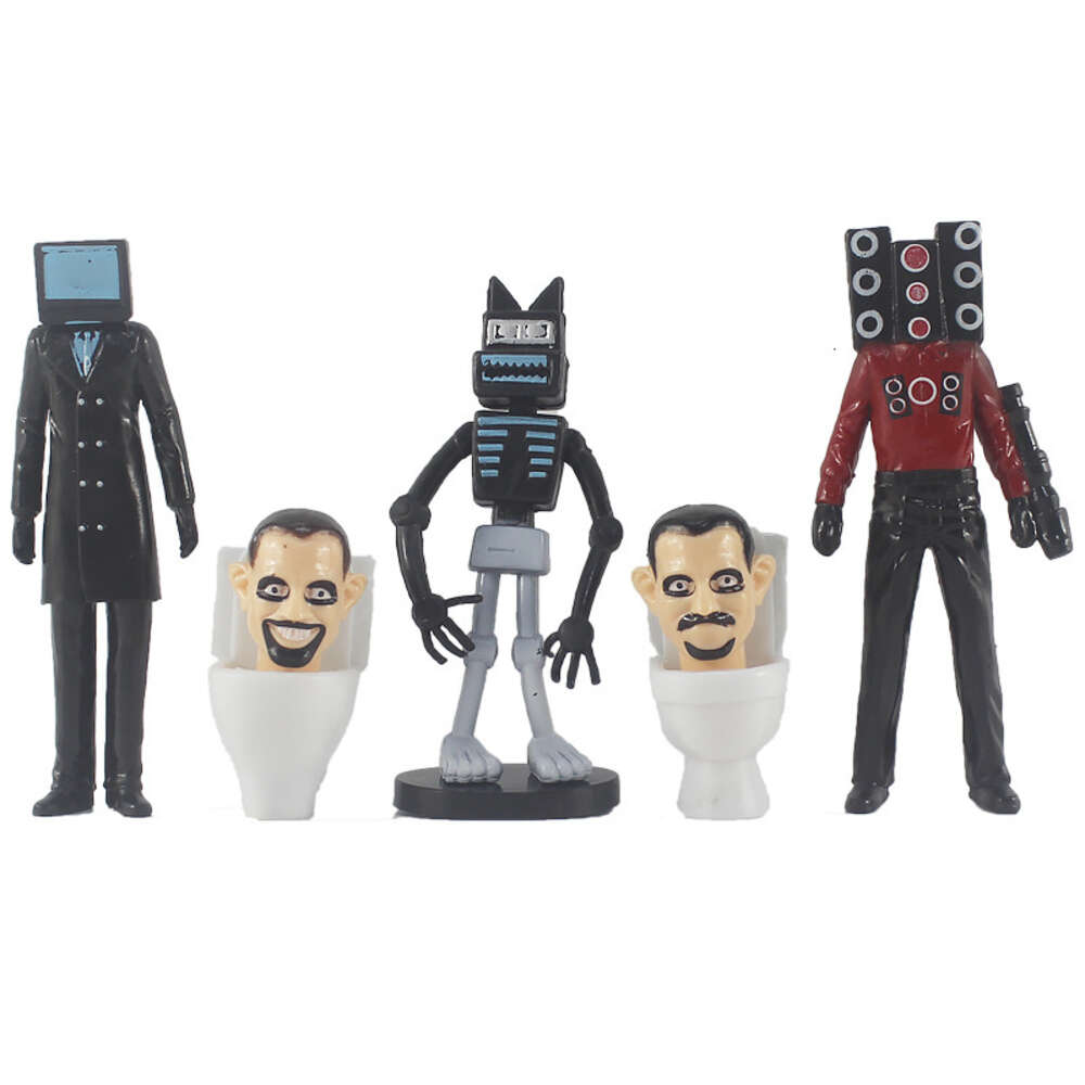 Mascot Costumes New Skibidi Toilet Man Camera Man Figure Tv Man Speaker Man Model Cameraman Action Figures Decorations Pvc Doll Toys Collectible
