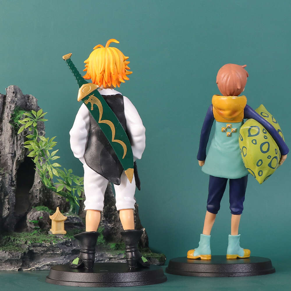 Mascot Costumes 18cm the Seven Deadly Sins Dragon's Judgement Anime Figure Meliodas Harlequin Action Figure Ornaments Collection Model Toys Gift