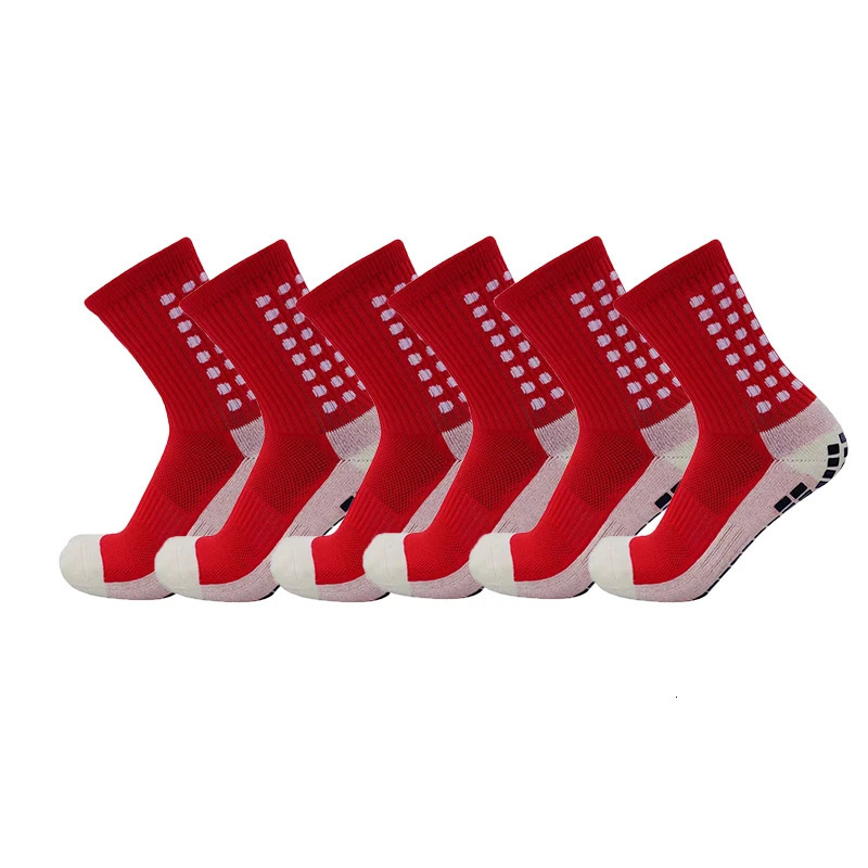 Sports Socks 6PairsLot UGUPGRADE Anti Slip Soccer Cotton Football Men Grip calcetas antideslizantes de futbol 231012