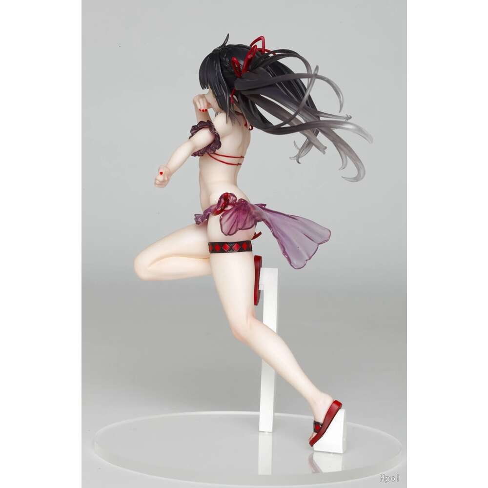 Mascot Costumes 21cm Date A Live Tokisaki Kurumi Anime Figure Sexy Swimsuit Girl Pvc Aldult Action Figure Desktopdecoration Collection Model Toy