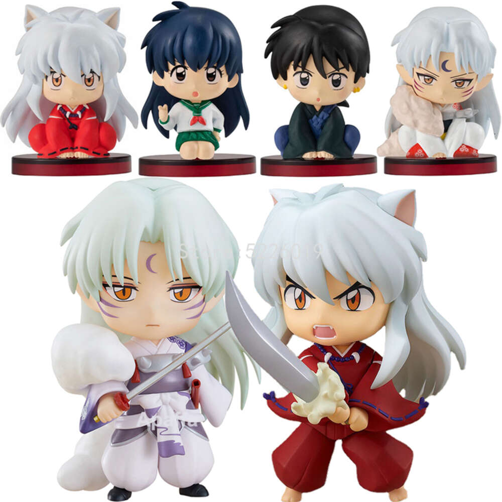 Finger Toys 4pcs/lot Inuyasha Anime Figure Inuyasha Higurashi Kagome Action Figure 1514# Sesshoumaru Figurine 1300# Inuyasha Figure Doll Toy