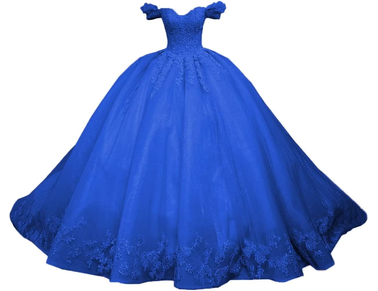 Puffy Quinceanera Dresses Princess Sweetheart Off Shoulder Crystal Ball Gown with Tulle Lace-up Plus Size Sweet 15 16 Long Prom Party Birthday Vestido