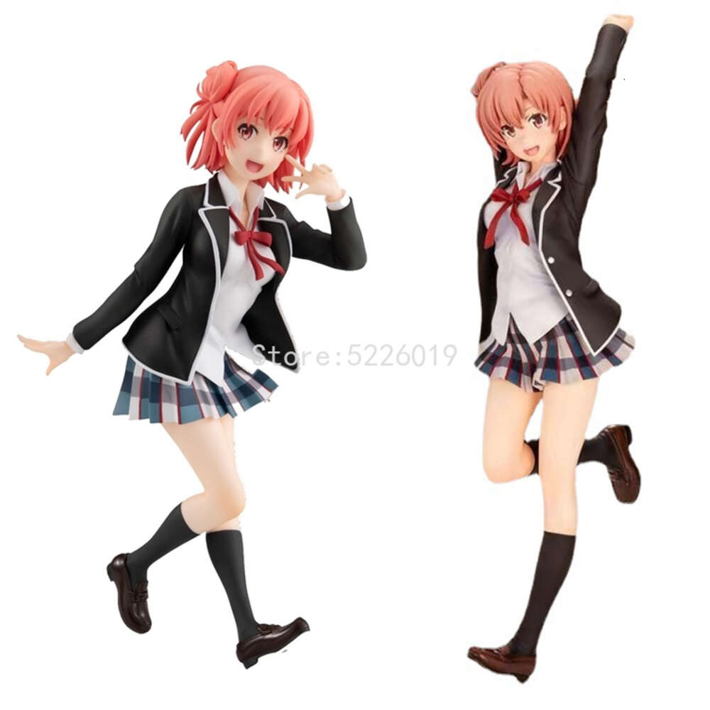 Finger Toys 21cm My Teen Romantic Comedy Anime Figure Yui Yuigahama Action Figure Yuigahama Yui/yukinoshita Yukino Figurine Model Doll Gift