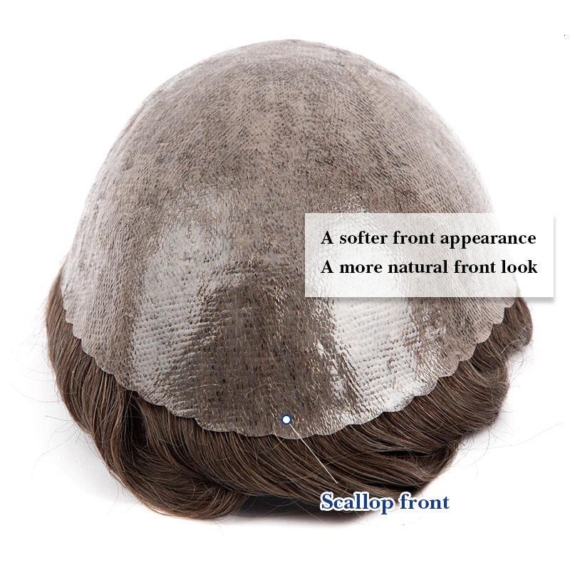 Men s Children s Wigs Male Hair Prosthesis 0 1 0 12mmInjection Skin Man Wig Durable For Men 100 Human System Unit Capillary 231013