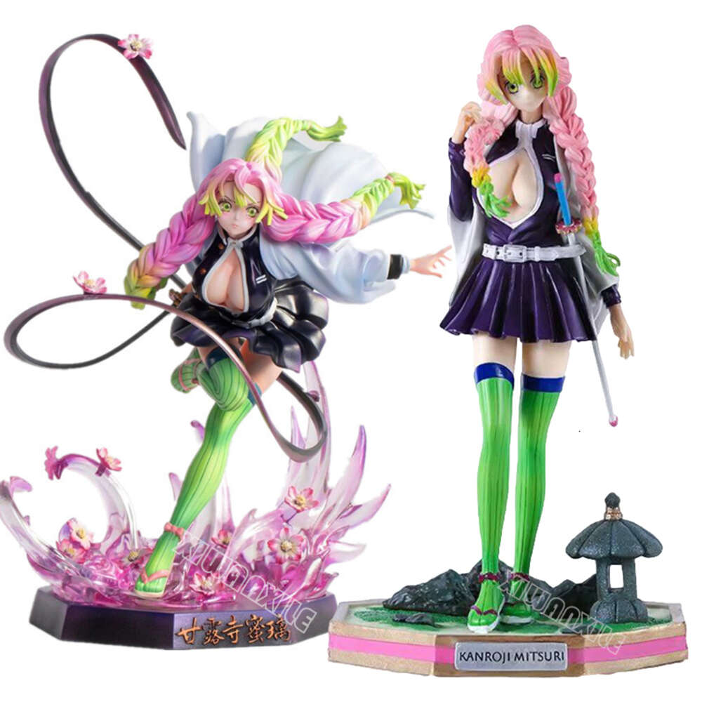 Finger Toys 25cm Kanroji Mitsuri Demon Slayer Anime Figure Kochou Shinobu Kimetsu No Yaiba Action Figure Kamado Nezuko/tanjirou Figurine Toy
