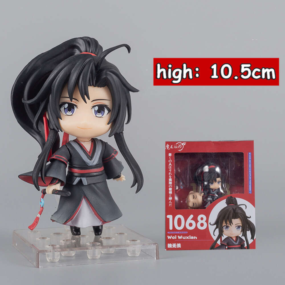 Finger Toys Mo Dao Zu Shi Anime Figure Toys Wei Wuxian Yi Ling Lao Zu Figure Lan Wangji Pvc Action Figure Q Ver. Collectible Model Toy Doll
